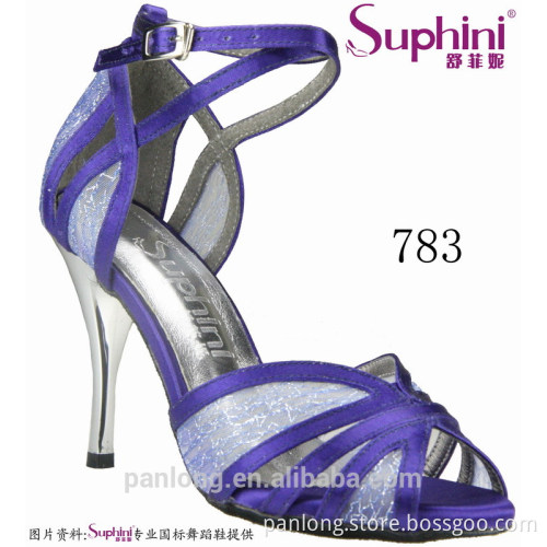 Fashion Splicing Material High Heel Tango Sandal 783